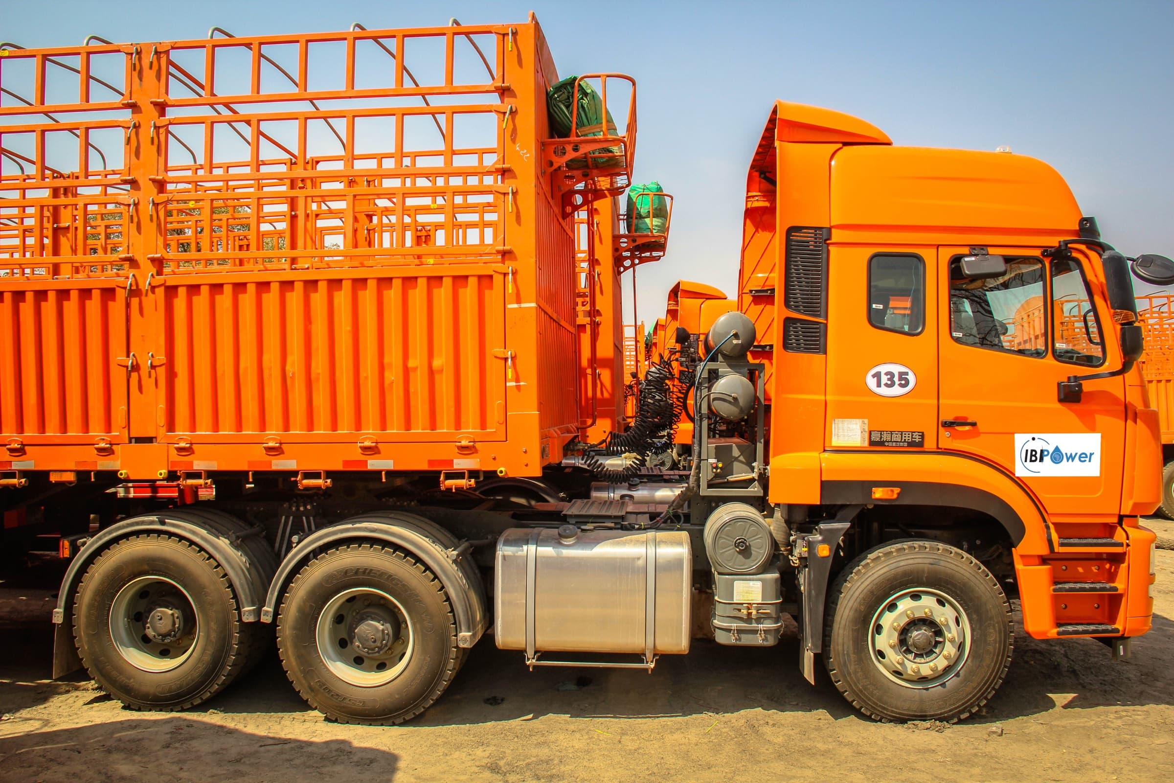Camions IBI Power sur un axe régional